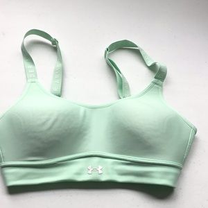 Under Armour sports bra. Mint green. Small. Perfect condition.